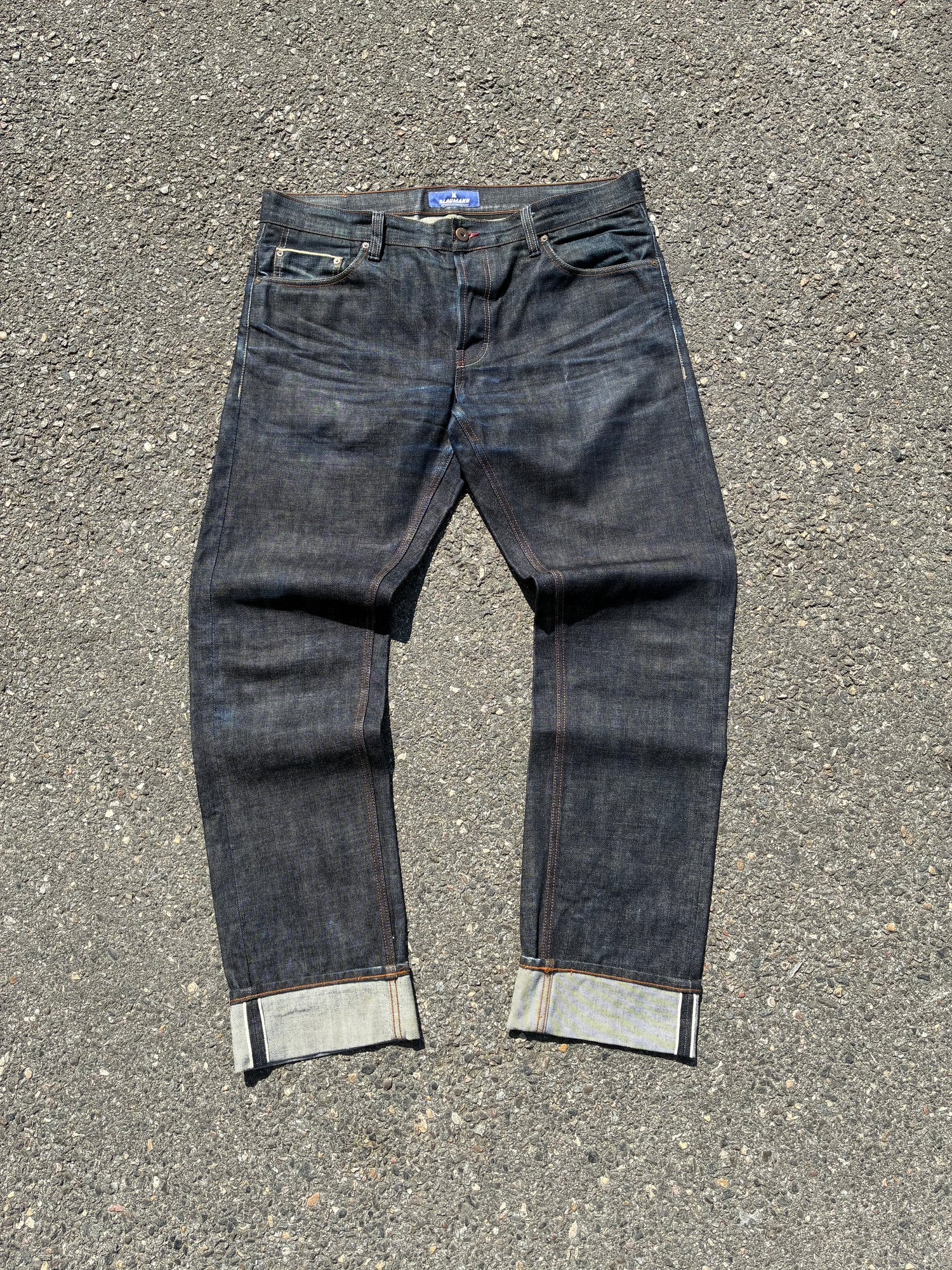 Blaumann Selvedge Denim Jeans Bleu Vintage Taille - XL