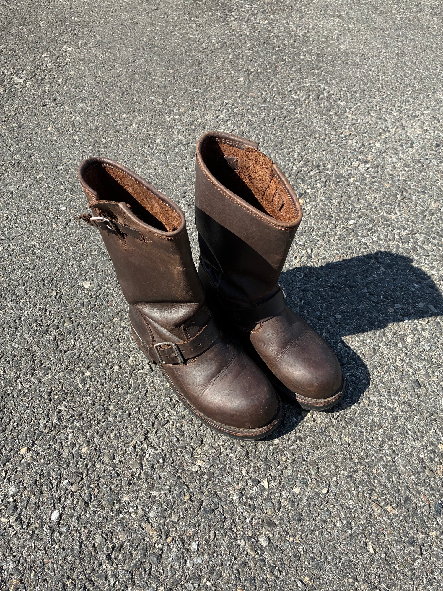 Biker Boots Buffalo Marron en Cuir - 39