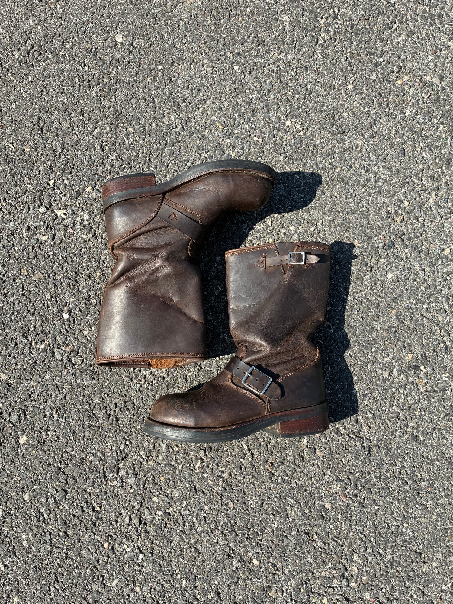 Biker Boots Buffalo Marron en Cuir - 39