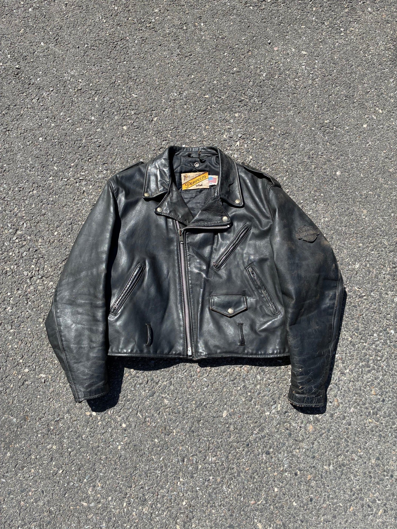 Schott Perfecto Noir Leather Jacket - XL