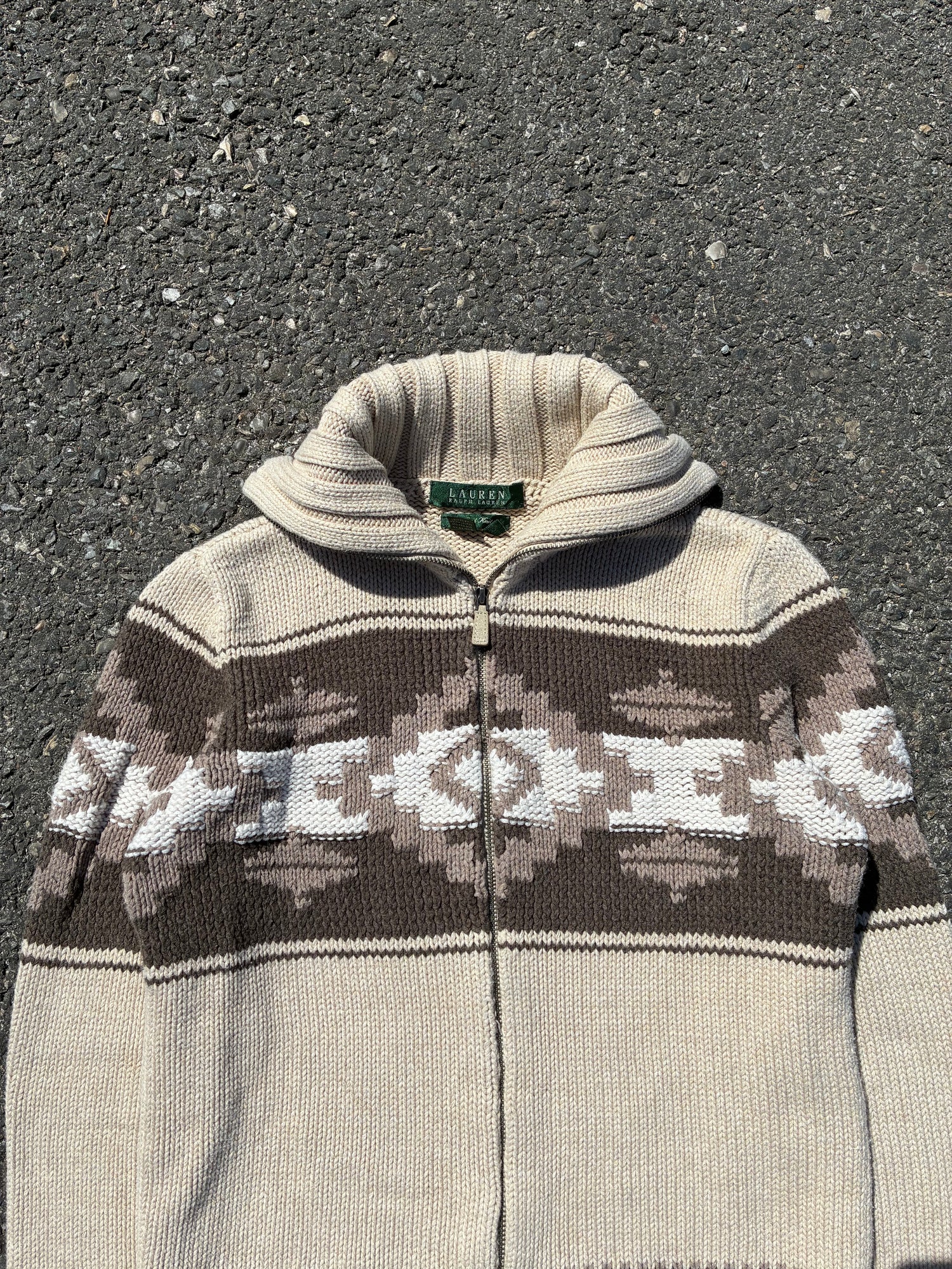 Cardigan Ralph Lauren Southwestern Crème - XS