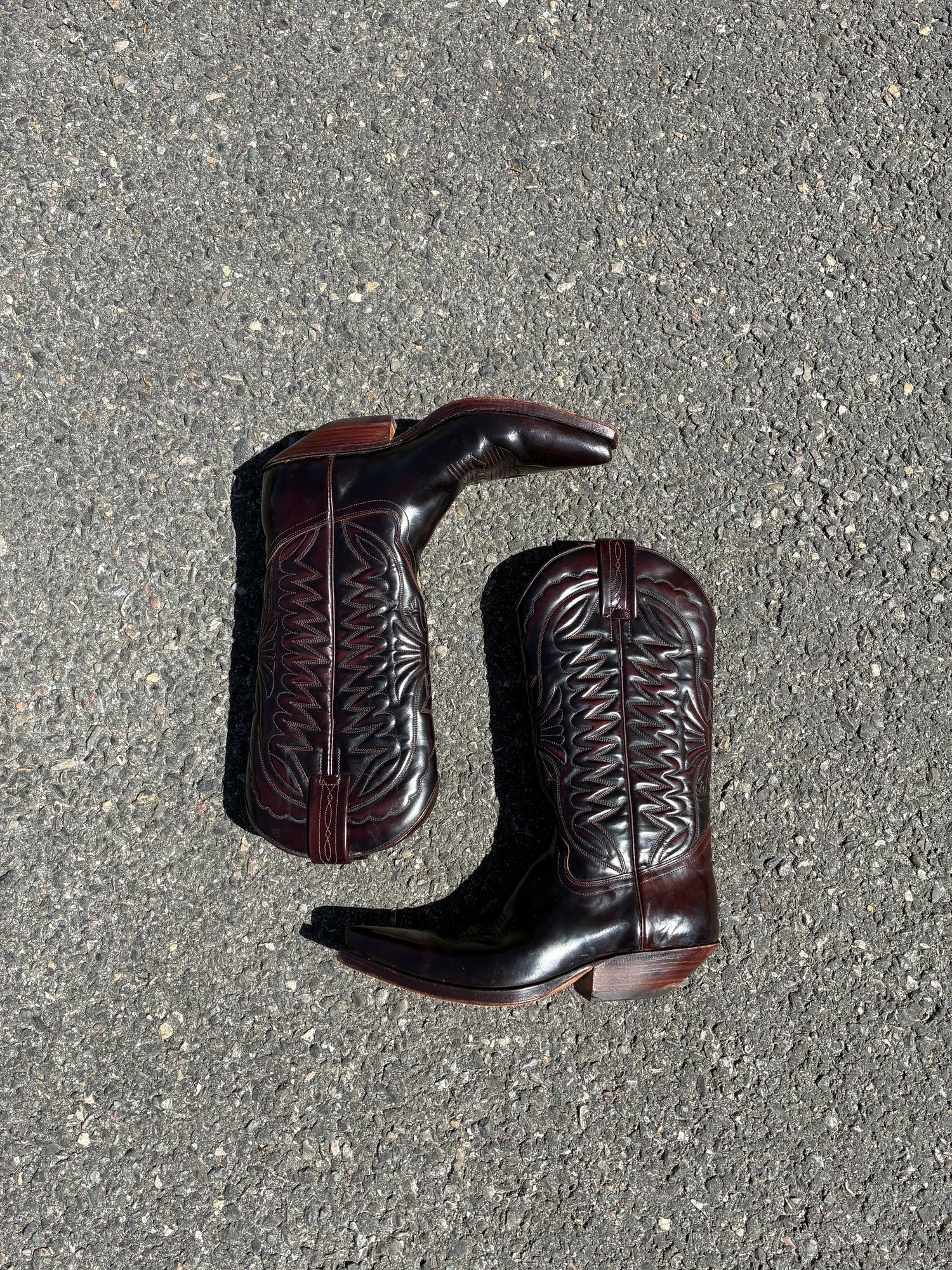Santiags Bottes Tony Mora Marron / Noir - 38