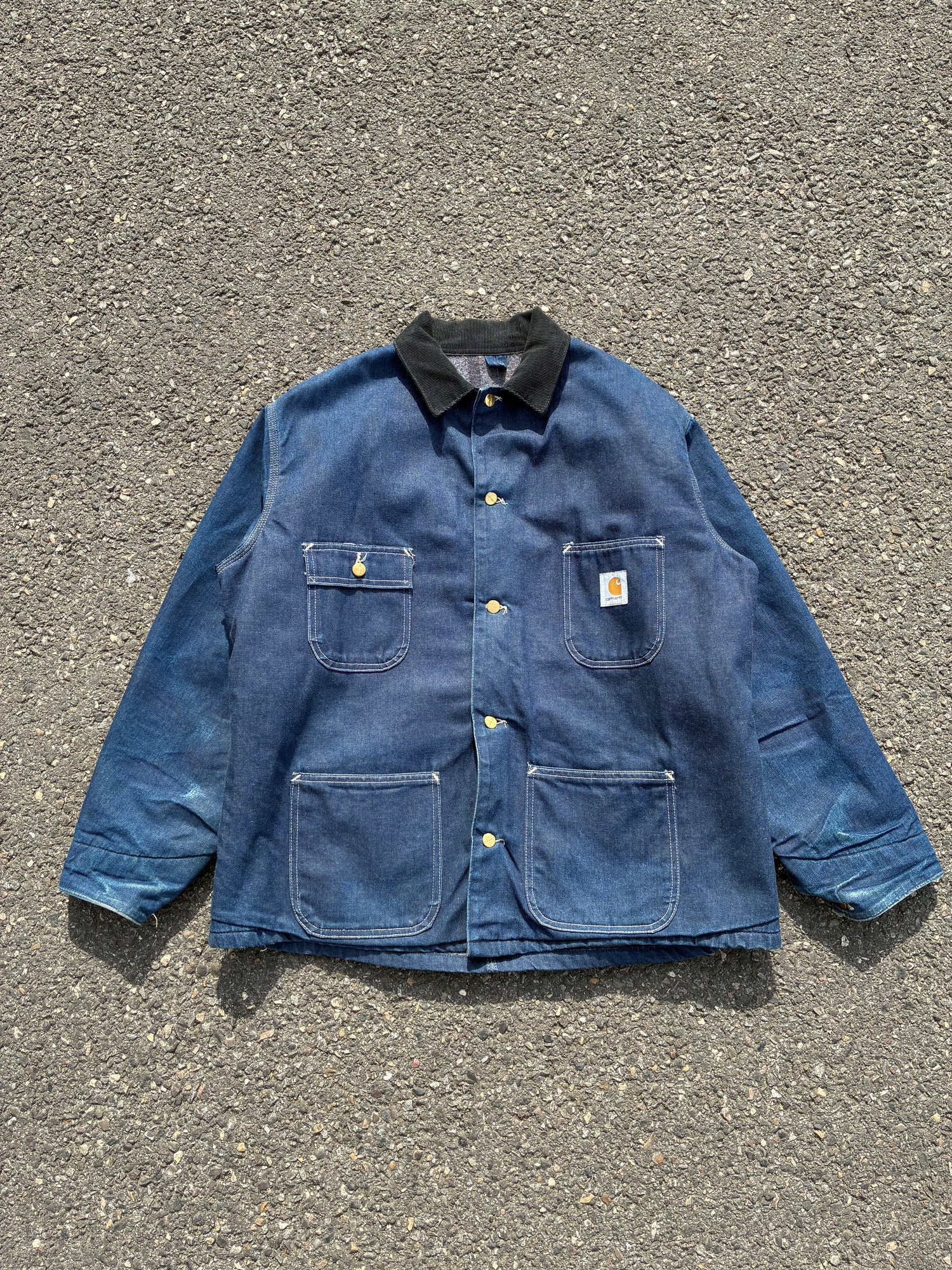 Carhartt Denim Chore Coat Bleu 90s - L