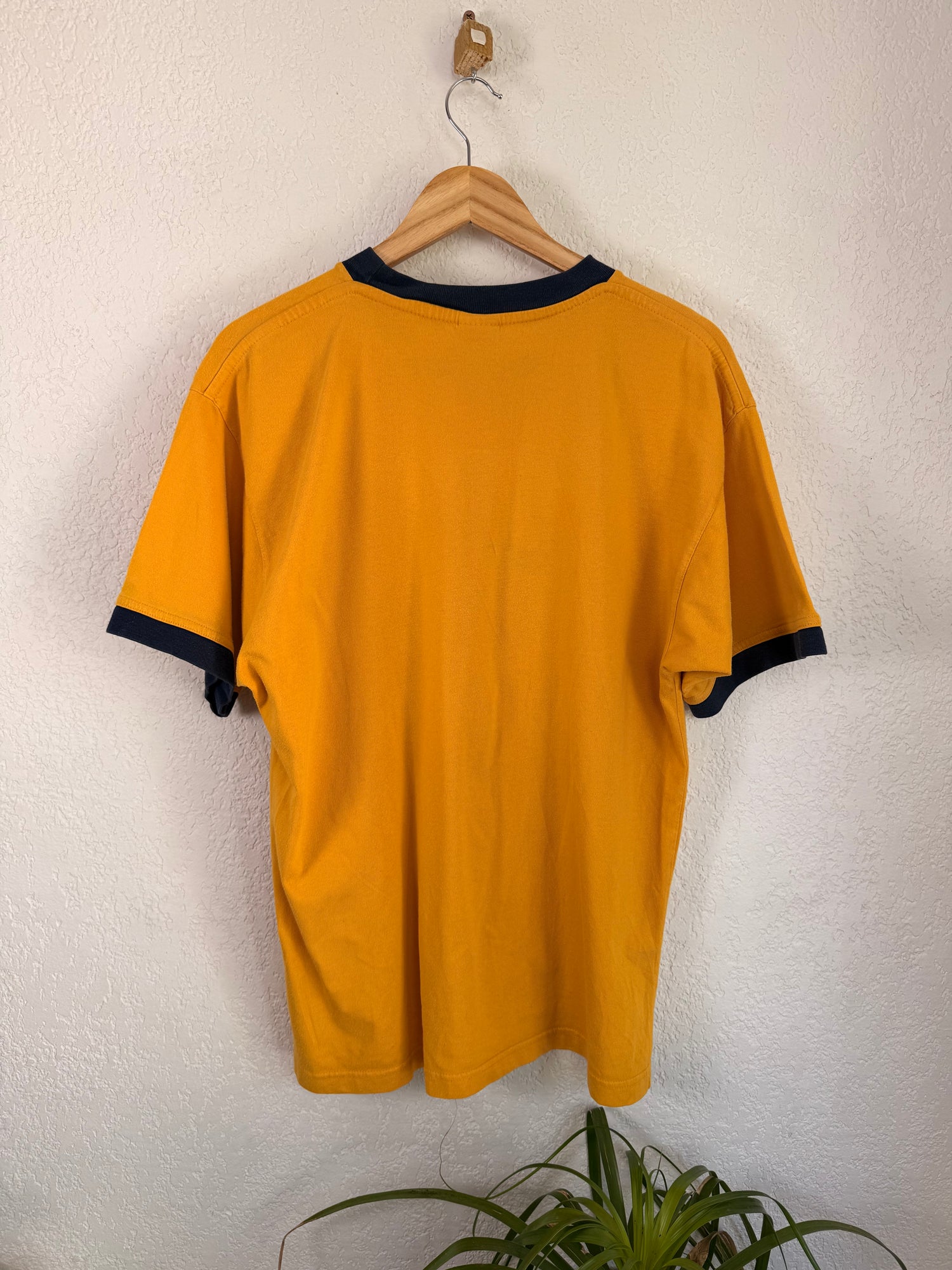 Nike T-shirt / Ringer tee Vintage 90’s Jaune - M