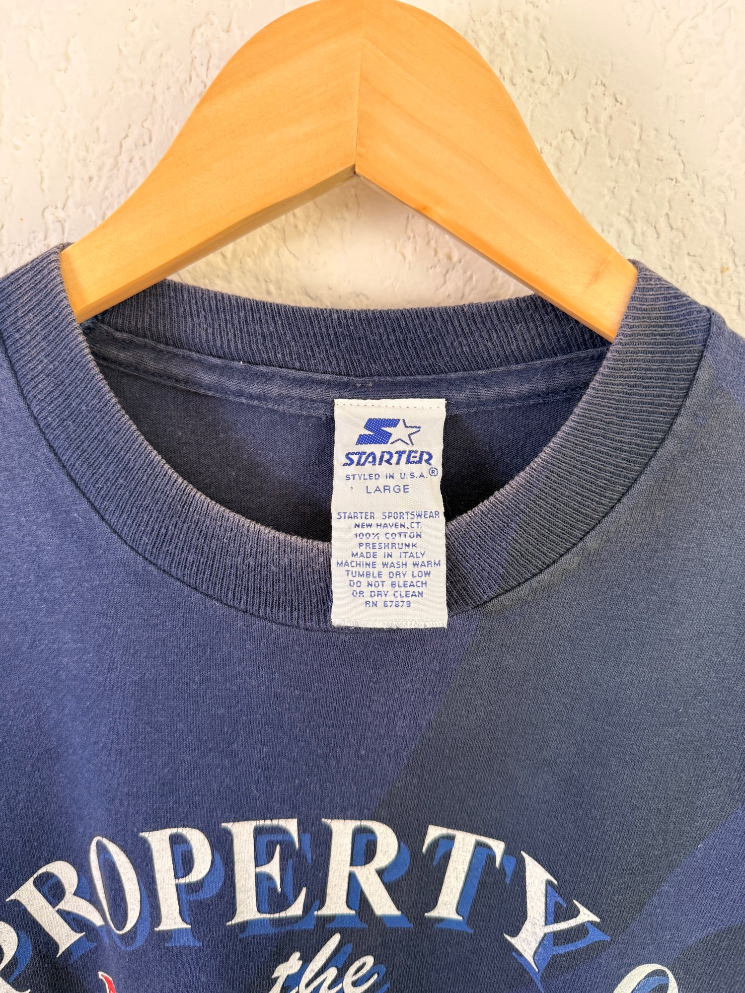 T-shirt Starter Yankees Bleu Vintage 1994 - L