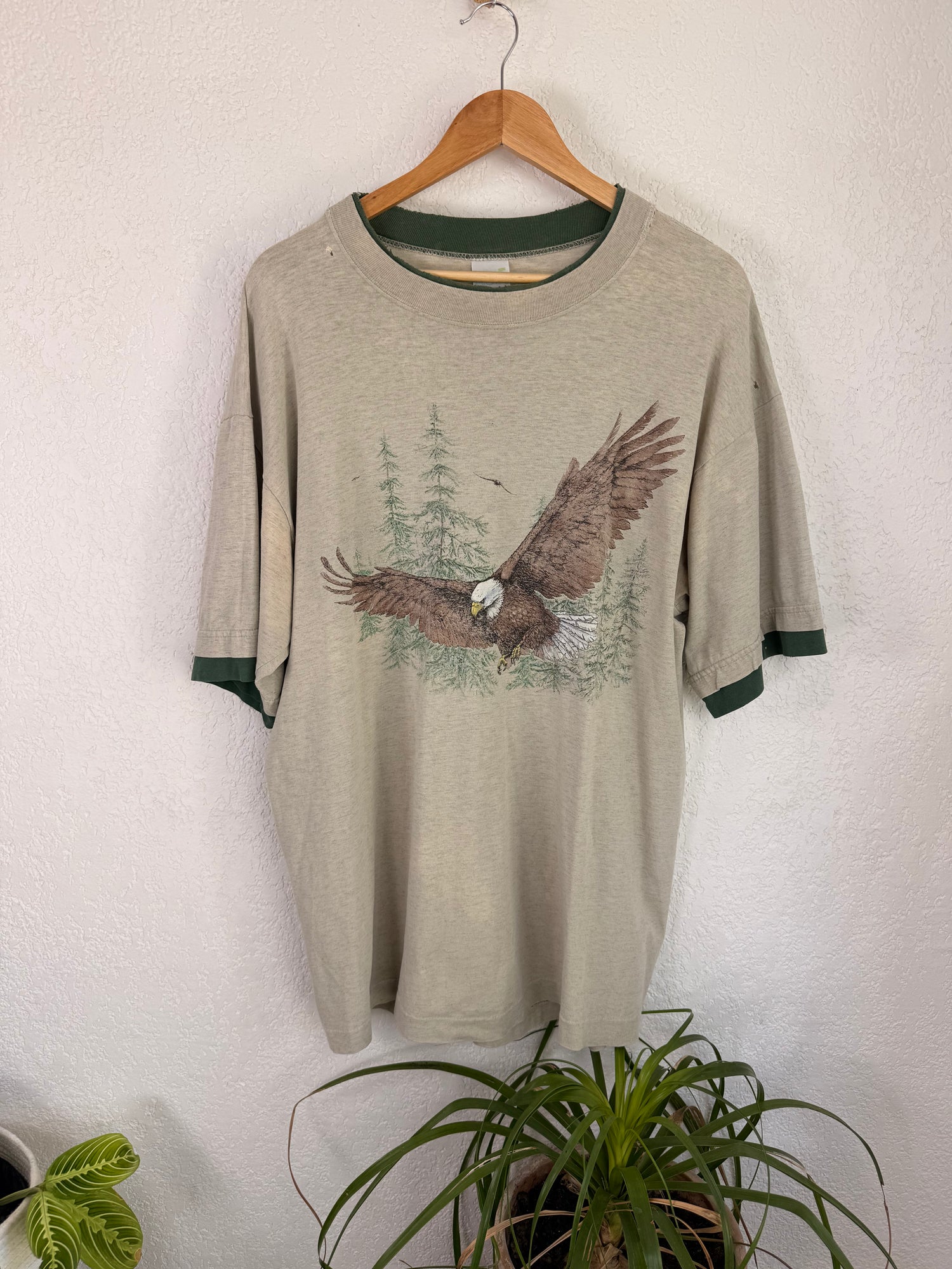 T-shirt Alore Eagle Crème 90s Taille - XL