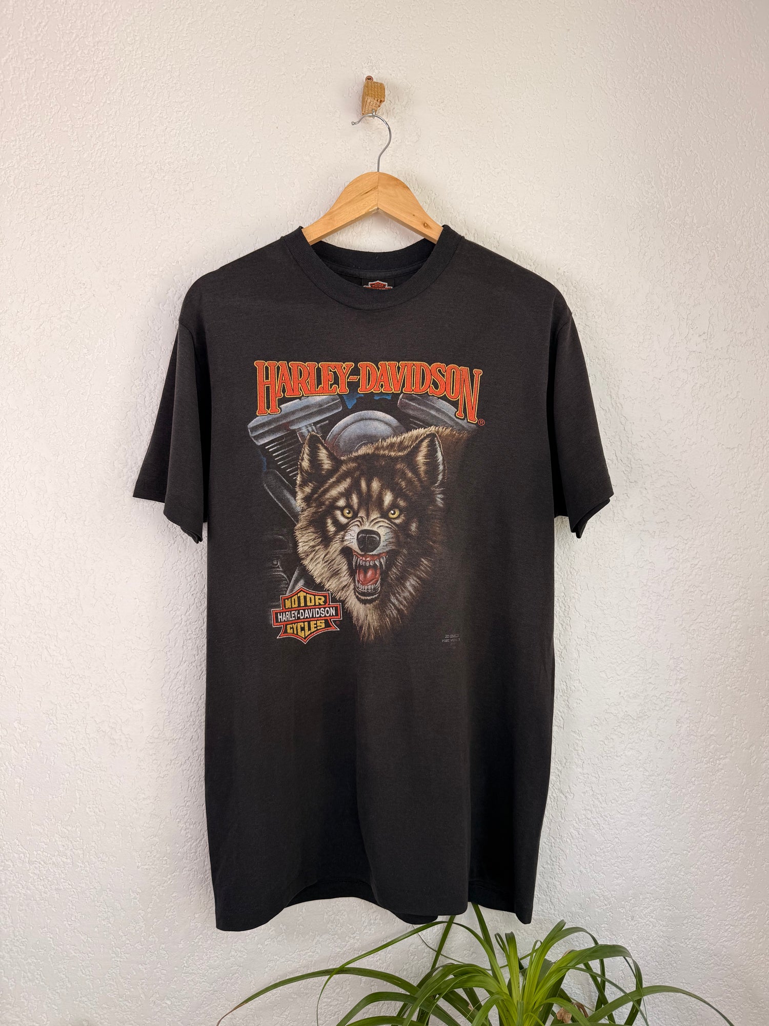 T-shirt Harley-Davidson 1991 3D Embleme Brother - XL