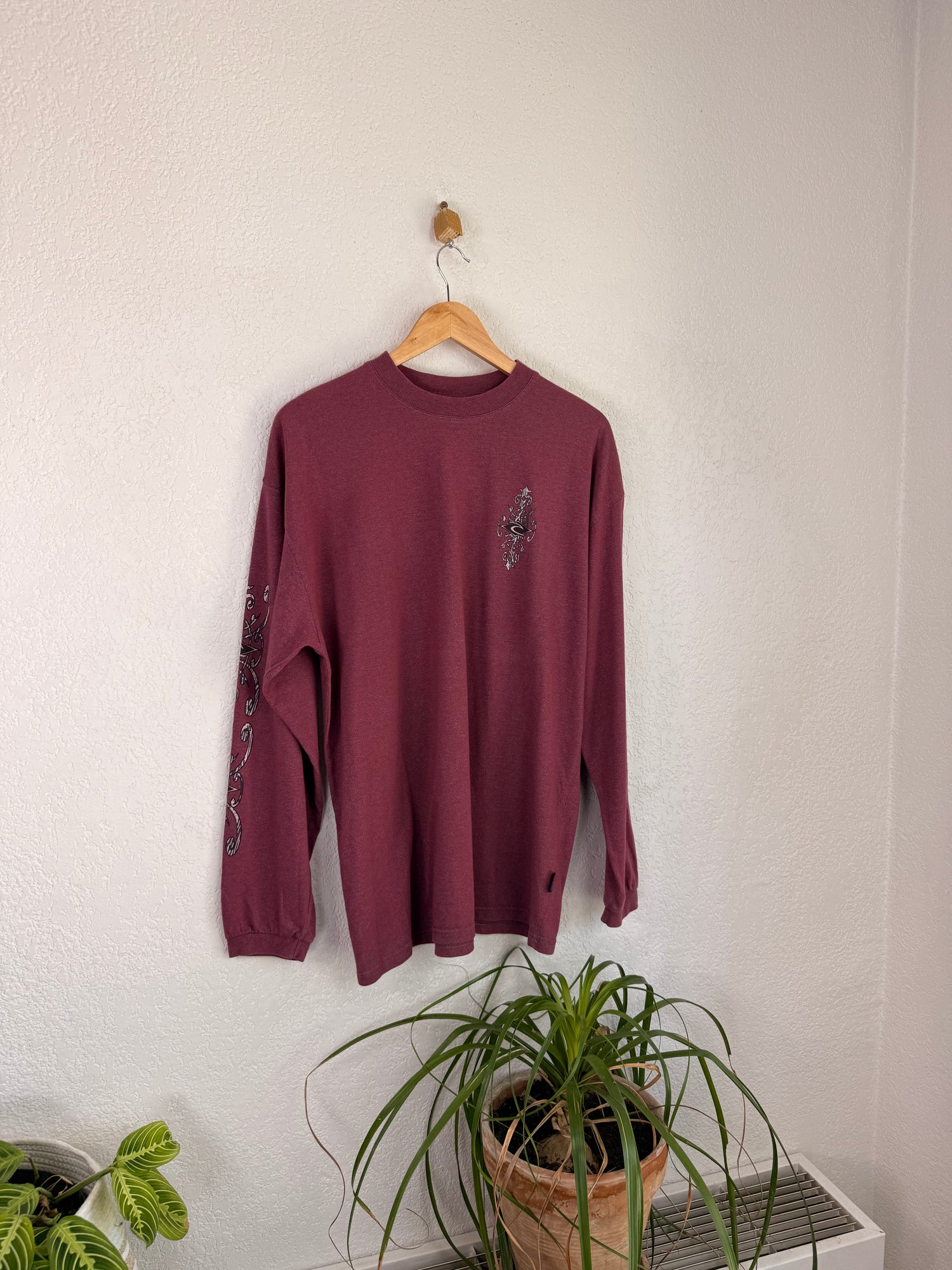 T-shirt à manches longue Rip Curl Surfing Bordeaux - M