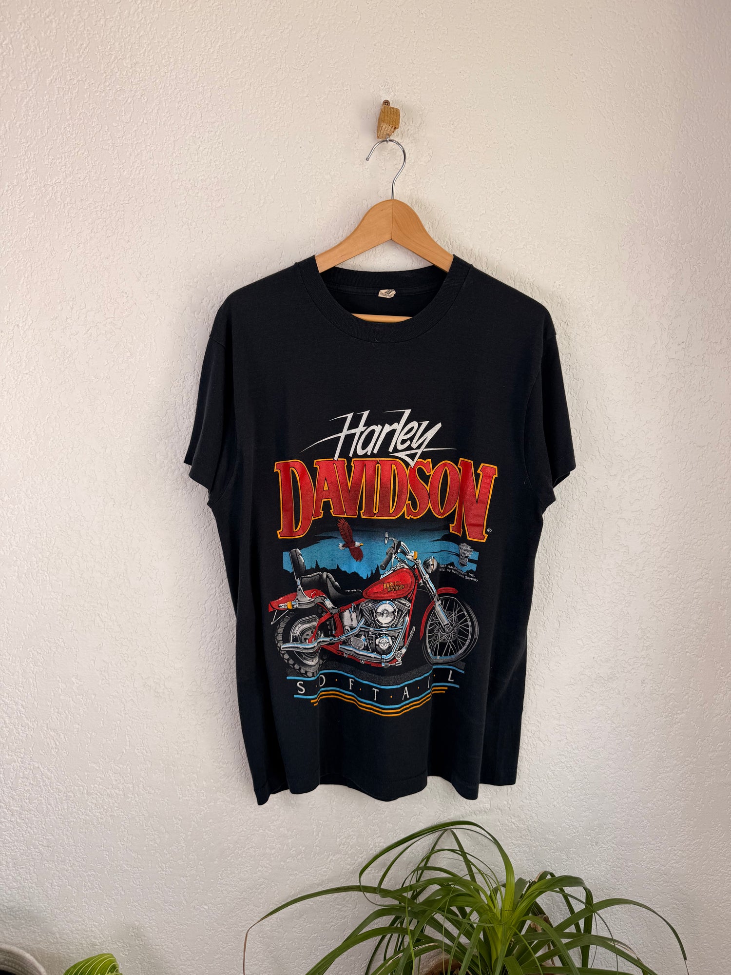 T-shirt Harley-Davidson 1987 Noir - XL