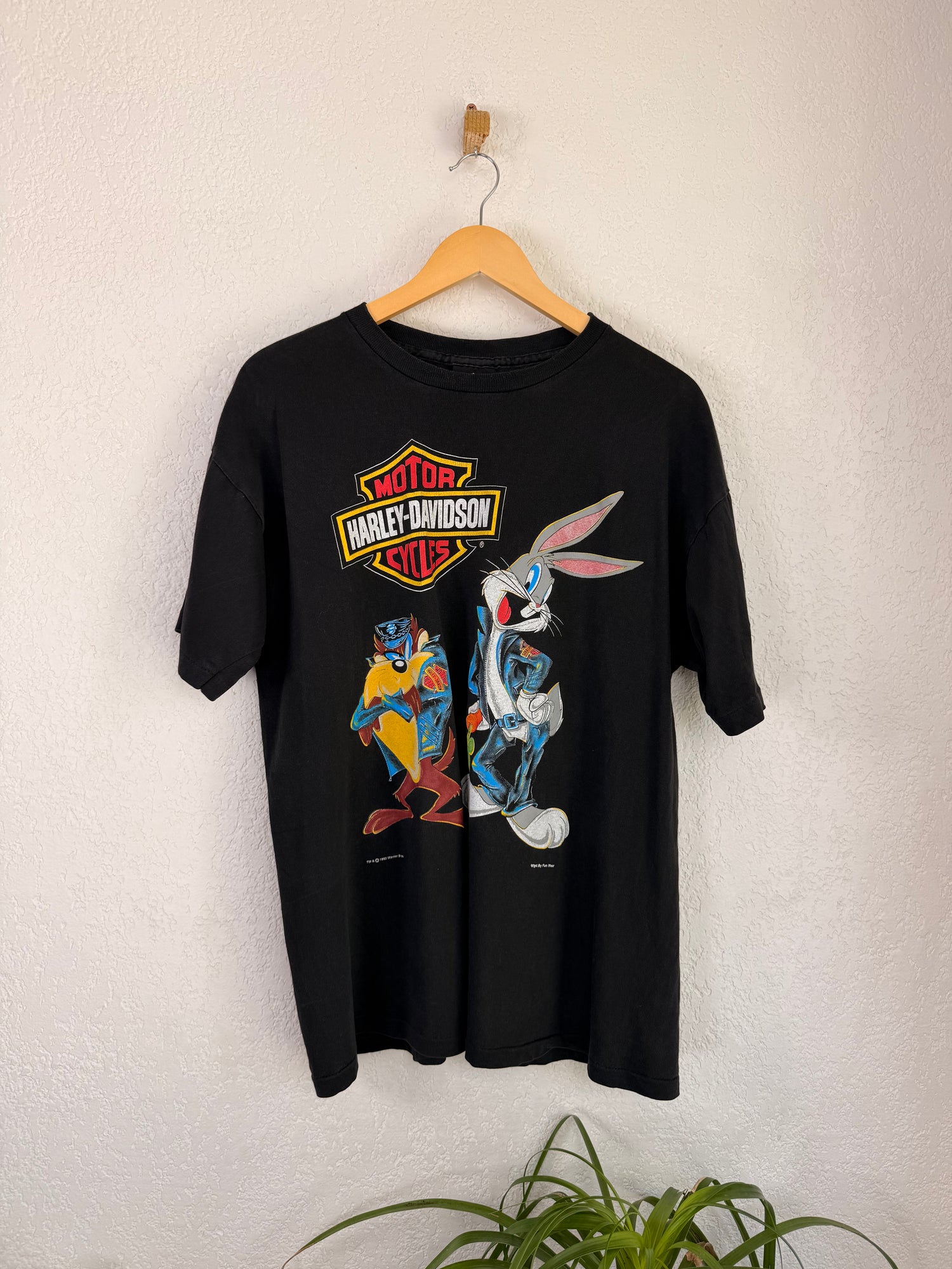 T-shirt Harley-Davidson 1993 Bugs Bunny Black - L