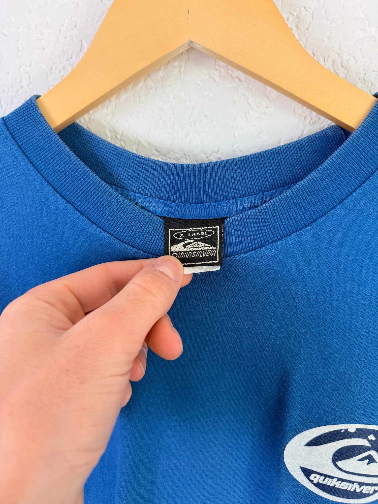 T-shirt Quiksilver Surfing Vintage 90s Bleu - L