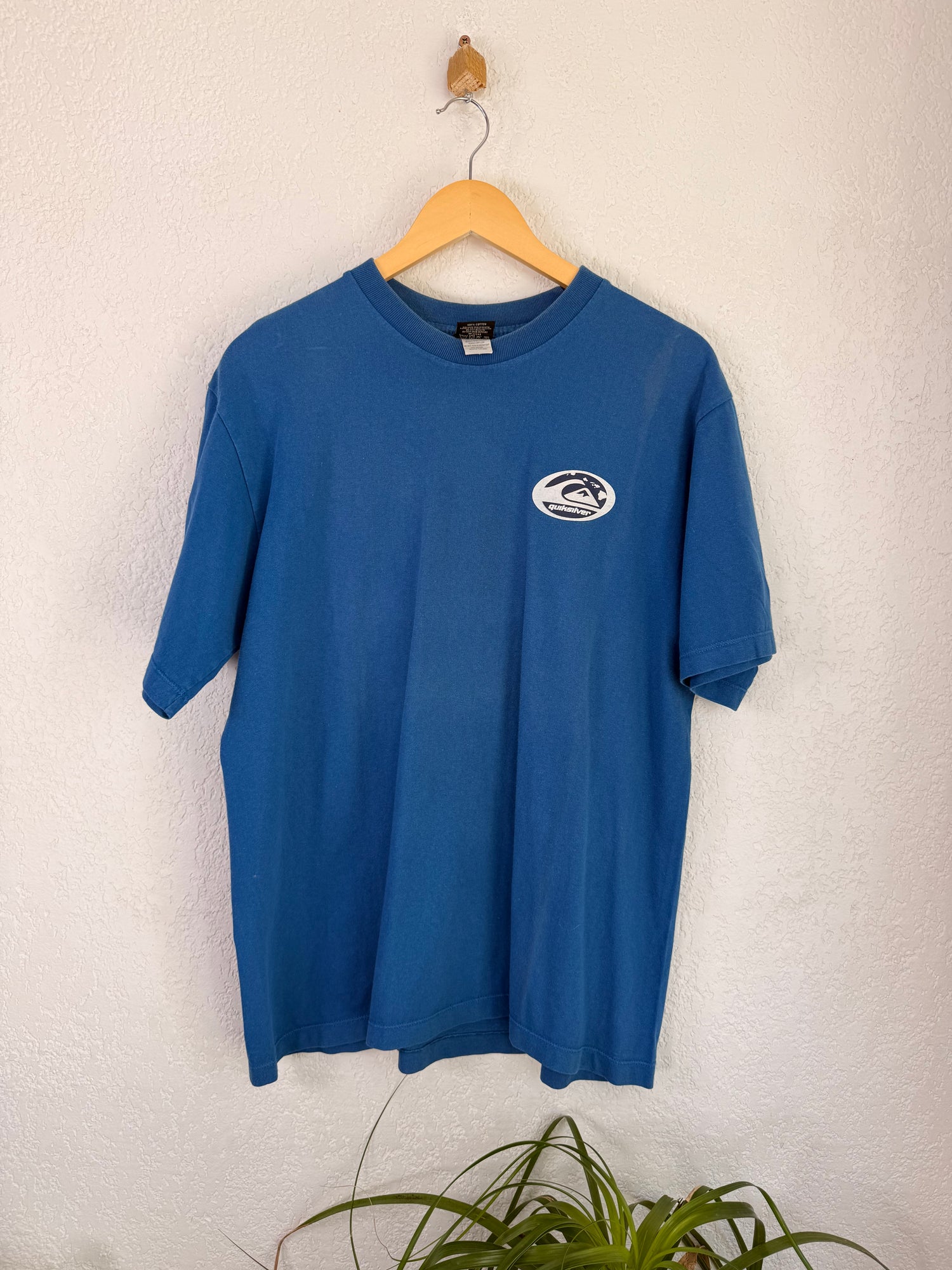 T-shirt Quiksilver Surfing Vintage 90s Bleu - L