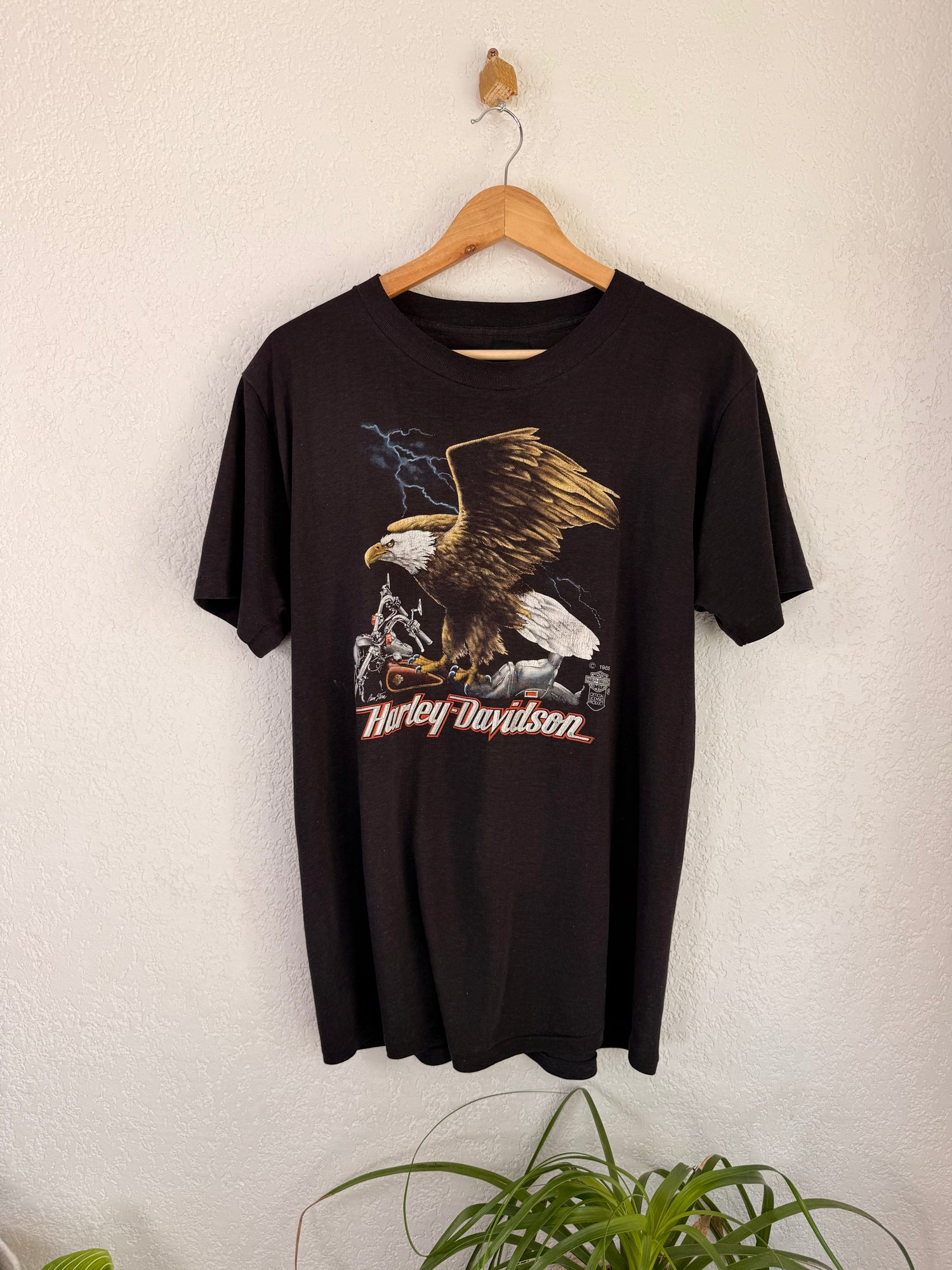 T-shirt Harley-Davidson Black 1991 3D Emblem - L